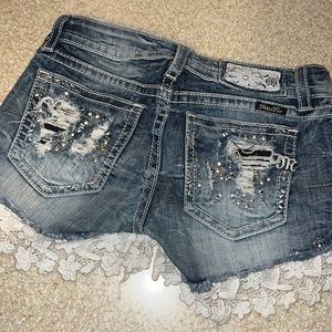 Lace miss me shorts